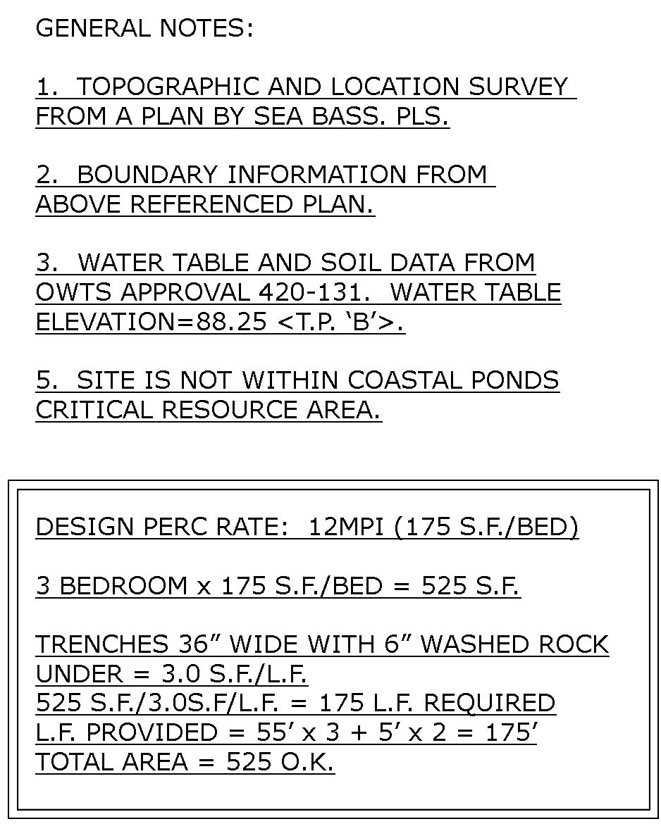 Example design general notes