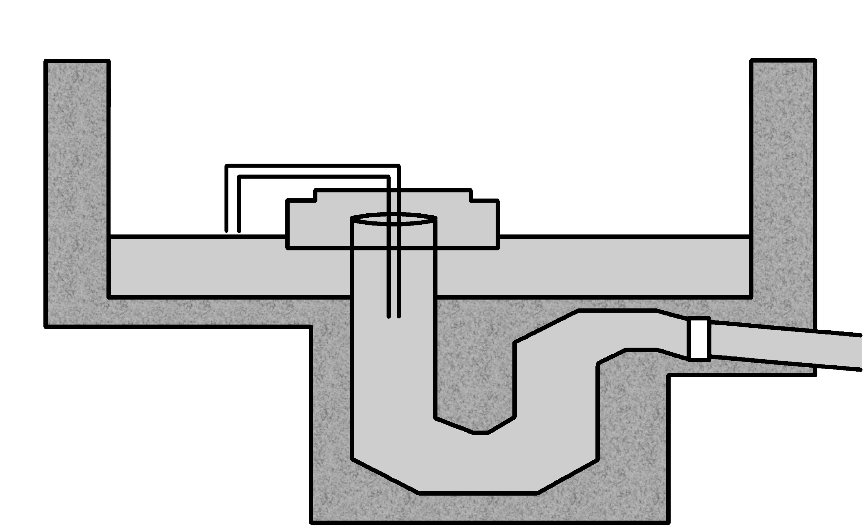 Effluent exiting the pump tank through the dosing siphon part 2